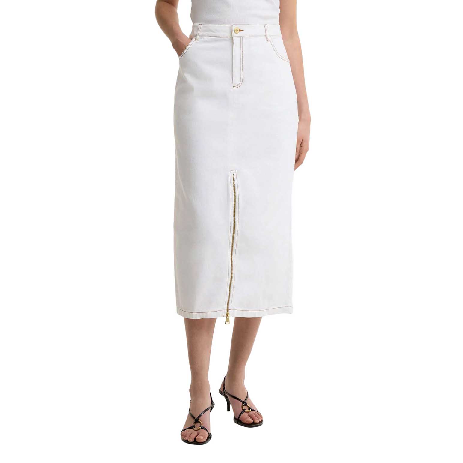 Barbour International Kyla Denim Midi Skirt